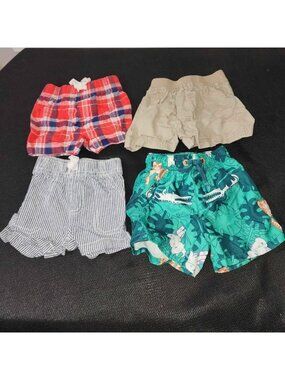 0-3 months 3m Shorts and Swimtrunks lot of 4 Gymboree carters circo D7